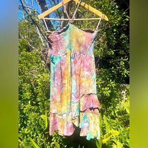 Batik Halter Tie-Dye Dress